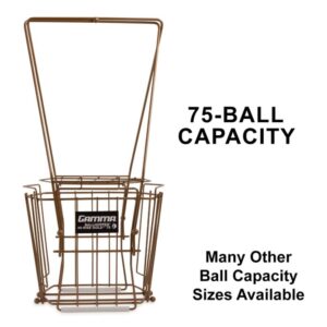 tourna ballport tennis ball hopper holds 80 balls durable and lightweight