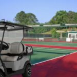Utility Vehicles in Tennis Facilities Maintaining Tennis Courts